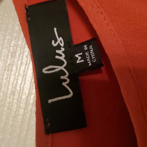 Lulus orange and white dress - Picture 3 of 5